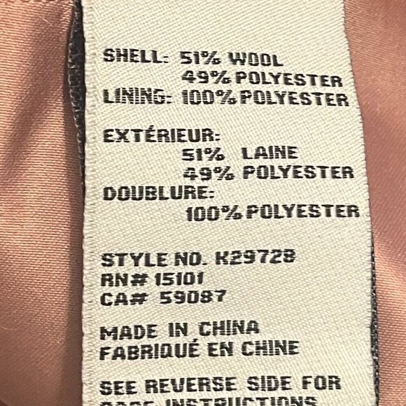 Kate Spade High Neck Wool Blend Coat black small - Picture 14 of 15